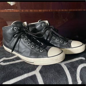Black Leather Converse
